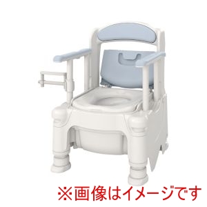アロン化成 アロン化成 532-951 ポータブルトイレFX-30S らくゾウくん 側方ガードナシ ミストブルー 標準 メーカー直送 代引不可 北海道沖縄離島不可