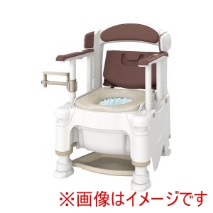 アロン化成 アロン化成 534833 533-488 安寿 ポータブルトイレ FX-30 らくゾウくん 自動ラップ2 ソフト便座 快適脱臭 アースブラウン 直送品 法人限定 北海道沖縄離島不可