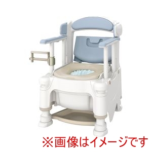 アロン化成 アロン化成 534834 533-489 安寿 ポータブルトイレ FX-30 らくゾウくん 自動ラップ2 ソフト便座 快適脱臭 ミストブルー 直送品 法人限定 北海道沖縄離島不可
