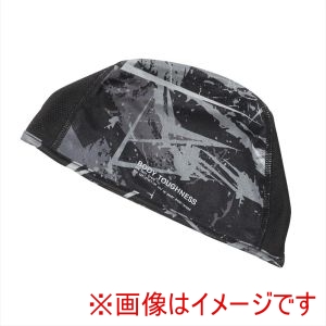 おたふく手袋 OTAFUKU おたふく JW-611 冷感 消臭 パワーストレッチ ヘッドキャップ カモフラ ブラック フリーサイズ