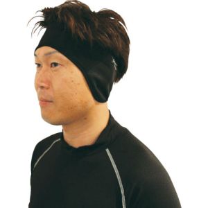 おたふく手袋 メール便1個対象 おたふく手袋 JW-127 発熱防風 イヤーウォーマー ブラック
