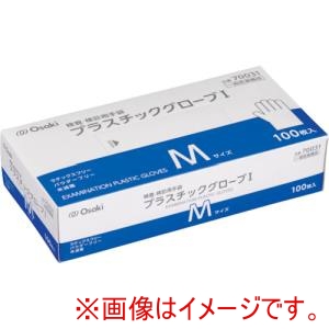 オオサキメディカル オオサキメディカル 70031 プラスチックグローブI M 透明 100枚入