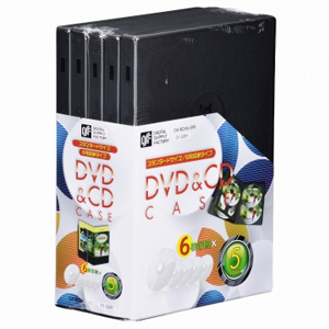オーム電機 OHM オーム電機 OA-RDV6-5PK DVD＆CDケース 6枚収納×5個パック 01-3291