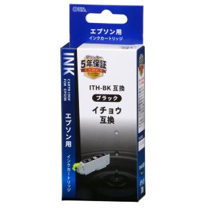 オーム電機 OHM オーム電機 INK-EITHB-BK エプソン互換 イチョウ ブラック 01-4301
