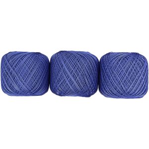 オリムパス オリムパス エミーグランデ レース糸 合細 Col.335 ブルー系 50g 約218m ｘ 3玉セット EMMY-335