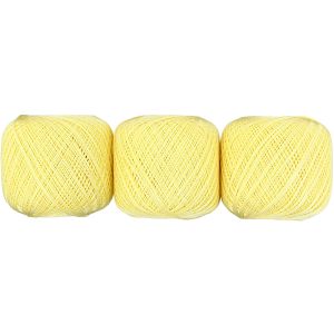 オリムパス オリムパス エミーグランデ レース糸 合細 Col.520 イエロー系 50g 約218m ｘ 3玉セット EMMY-520