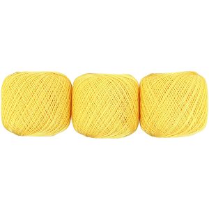 オリムパス オリムパス エミーグランデ レース糸 合細 Col.521 イエロー系 50g 約218m ｘ 3玉セット EMMY-521