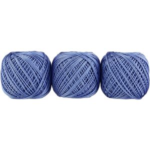 オリムパス オリムパス エミーグランデ カラーズ レース糸 合細 Col.354 水色系 10g 約44m 3玉セット EMMYC-354