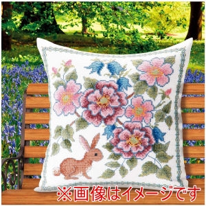 オリムパス オリムパス オノエ メグミ 刺繍キットシリーズ 花咲く庭の小さな物語 ブルーベルとウサギ OLY-K6062