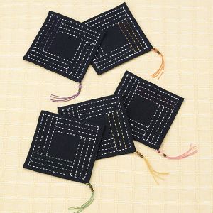 オリムパス オリムパス 刺し子キット コ-スター 井桁格子 232