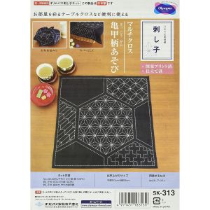 オリムパス オリムパス 刺し子キット マルチクロス 亀甲柄あそび 313