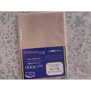 オリムパス オリムパス 刺しゅう布 ジャバクロス粗目 45×50cmカット布 ベージュ No.9000 2001