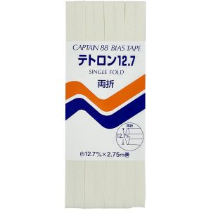 キャプテン CAPTAIN キャプテン 両折テトロン バイアステープ 12.7mm巾×2.75m巻 1本 CP4 302