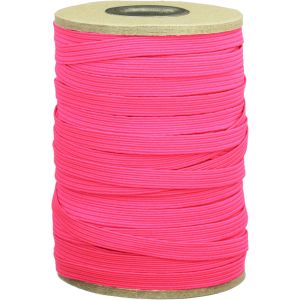 川村製紐工業 金天馬 ネオンカラーゴム 平ゴム 6mm 50m巻 ボビン巻 ネオンピンク KW93070 川村製紐工業