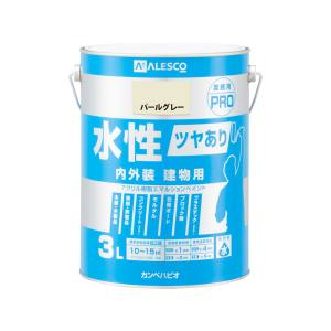 カンペハピオ KANSAI カンペハピオ 水性ツヤあり建物用PRO パールグレー 3L
