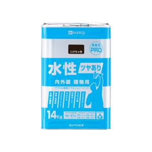カンペハピオ KANSAI カンペハピオ 水性ツヤあり建物用PRO こげ茶色 14L