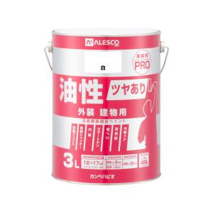 カンペハピオ KANSAI カンペハピオ 油性ツヤあり建物用PRO 白 3L