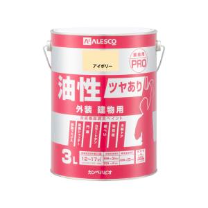 カンペハピオ KANSAI カンペハピオ 油性ツヤあり建物用PRO アイボリー 3L