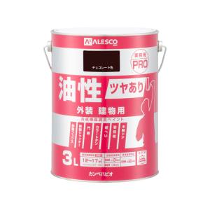 カンペハピオ KANSAI カンペハピオ 油性ツヤあり建物用PRO チョコレート色 3L