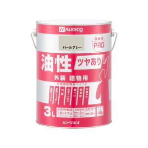 カンペハピオ KANSAI カンペハピオ 油性ツヤあり建物用PRO パールグレー 3L