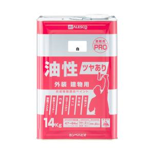 カンペハピオ KANSAI カンペハピオ 油性ツヤあり建物用PRO 白 14kg