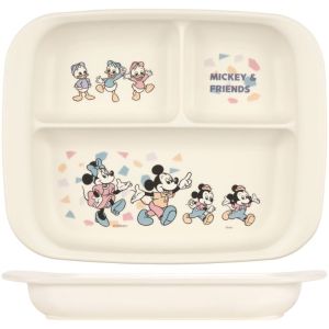 スケーター SKATER スケーター ミッキーフレンズ レトロ 抗菌 食洗機対応 ベビー用 PP製 ランチプレート XP7AG SKATER