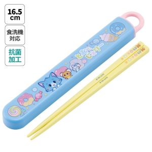 スケーター SKATER スケーター とむとじぇりーごっご 抗菌 食洗機 対応 スライド式 箸16.5cm 箸箱 セット ABS2AMAG