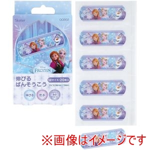 スケーター SKATER スケーター アナと雪の女王 伸びる ばんそうこう Mサイズ 20枚入 QQBG2