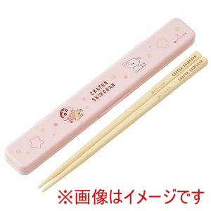スケーター SKATER スケーター クレヨンしんちゃん パステル 音の鳴らない 箸 箸箱 セット 18cm ABC3