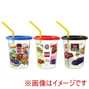 スケーター SKATER スケーター トミカ 26 ストロー付き タンブラー 3個 320ml SIH3ST