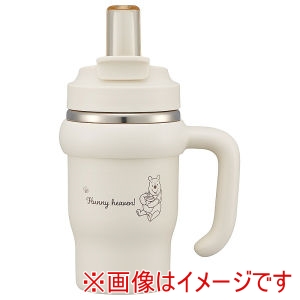 スケーター SKATER スケーター くまのプーさん シンプルロゴ ハンドル付き ストロー タンブラー 570ml STSTB6