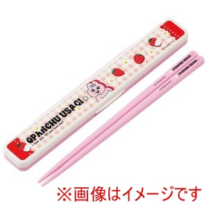 スケーター SKATER スケーター おぱんちゅうさぎ いちご 音の鳴らない 箸 箸箱 セット 18cm ABC3