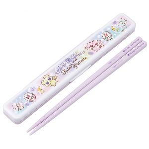 スケーター SKATER スケーター ふたプリ水彩 音の鳴らない箸 箸箱セット 18cm ABC3