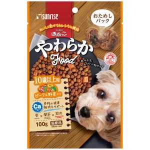 マルカン MG マルカン ゴン太の ほねっこ やわらかフード ビーフ 野菜入り 10歳以上用 おためしパック 100g 2371400