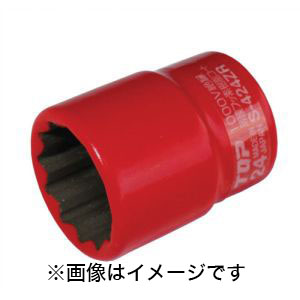 トップ工業 TOP トップ工業 S-419ZR 絶縁ソケット 差込角12.7mm TOP