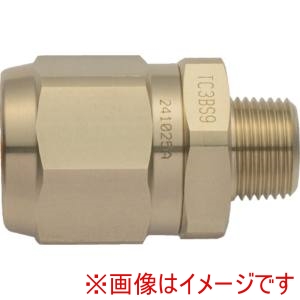 トヨックス TOYOX トヨックス TC3-BS9-R3/8 ホース継手 真鍮製 トヨコネクタ TC3-BS型 TC3-BS9-R3/8