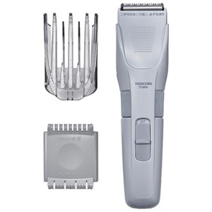 テスコム TESCOM テスコム TT390A-H ヘアーカッター 海外利用OK 水洗いOK ライトグレー TESCOM