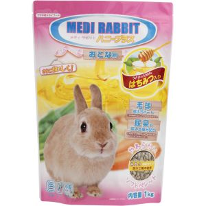 ニチドウ ニチドウ メディラビットアダルトソフト ハニープラス 1kg うさぎ