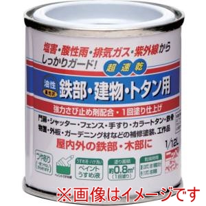 ニッぺ ニッぺ 油性鉄部 建物 トタン用 1/12L ツヤナシホワイト HUB116-1/12