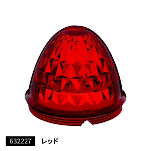 ジェットイノウエ JET INOUE ジェットイノウエ 632227 バスマーカーランプ J-1型用レンズ レッド