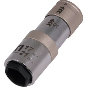 イチネンMTM ミツトモ 19842 QCソケット ダブル 17/21mm 6/12角 イチネンMTM