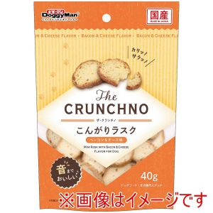 ドギーマンハヤシ DoggyMan ドギーマン The CRUNCHNO こんがりラスク ベーコン チーズ味 40g DoggyMan
