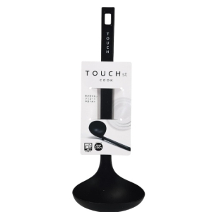 パール金属 パール金属 TOUCH st 先が付かない シリコーン お玉 大 BLACK G-5104