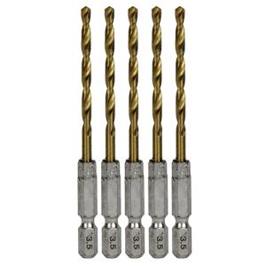 SK11 SK11 六角軸Tin鉄ドリル 普通 3.5mm 5pcs