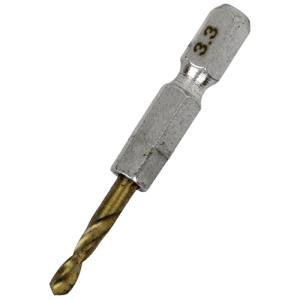SK11 SK11 六角軸Tin鉄ドリル 極短 3.3mm