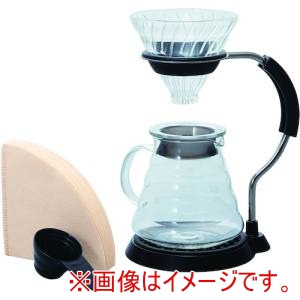 ハリオ HARIO ハリオ VAS-8006-G V60アームスタンドガラスドリッパーセット