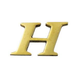 光 光 QL20-H 真鍮ゴールド文字 大文字 英 H