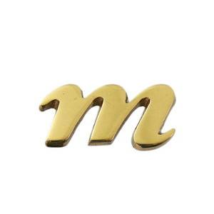 光 光 QS20-M 真鍮ゴールド文字 小文字 英 m