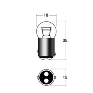M&H マツシマ M&H マツシマ A5410OR ノーマルバルブ ウインカー/ストップ/テール 12V23/8W オレンジ エム＆エイチ
