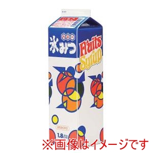 ハニー ハニー 氷みつ フルーツシロップ はちみつ入り いちご 1.8L